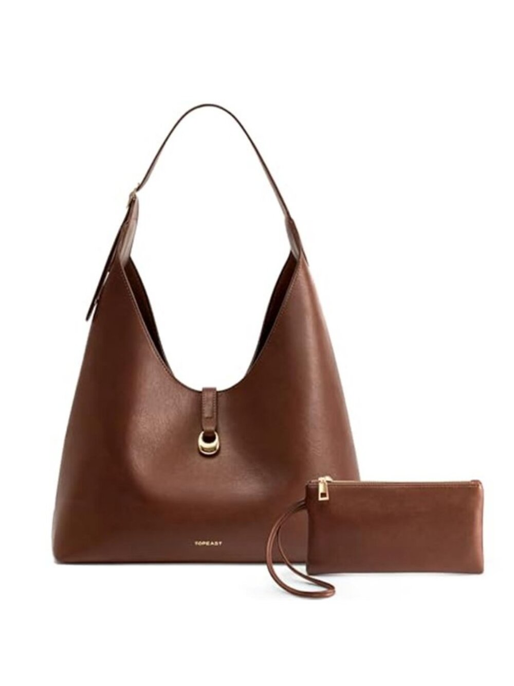 Slouchy Hobo Bags for Women, Large Shoulder Handbag with Wallet,Chic PU Leather